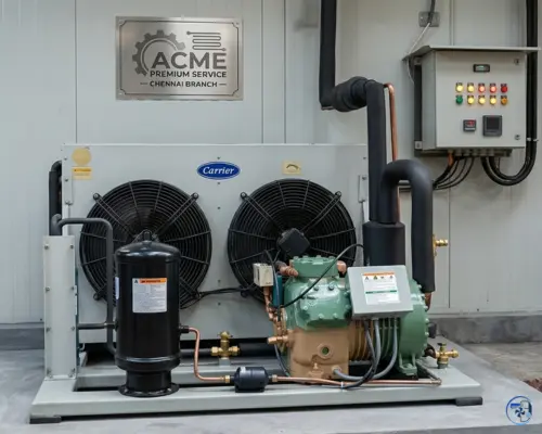 Walk-in freezer installation