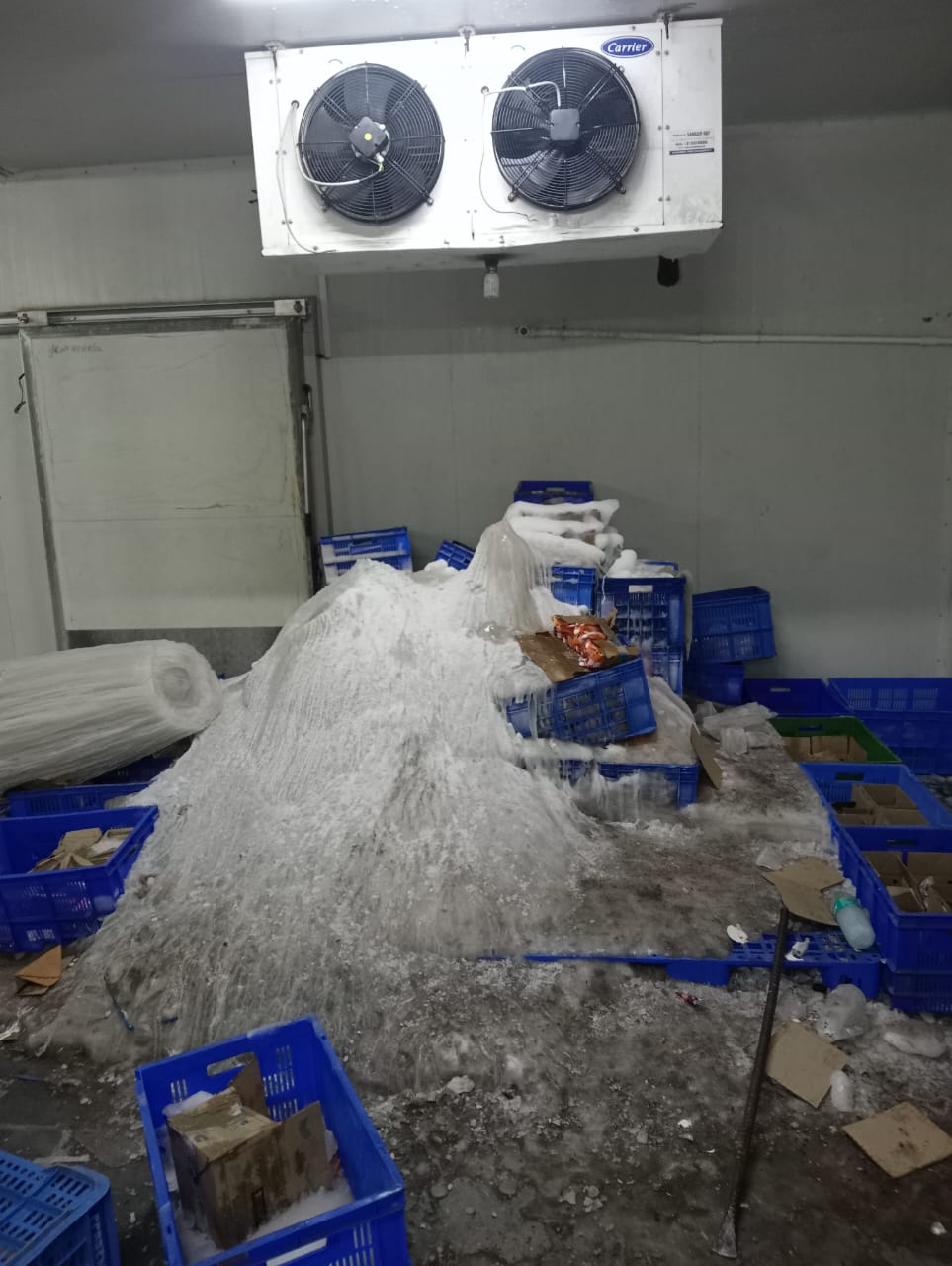 Walk-in freezer installation