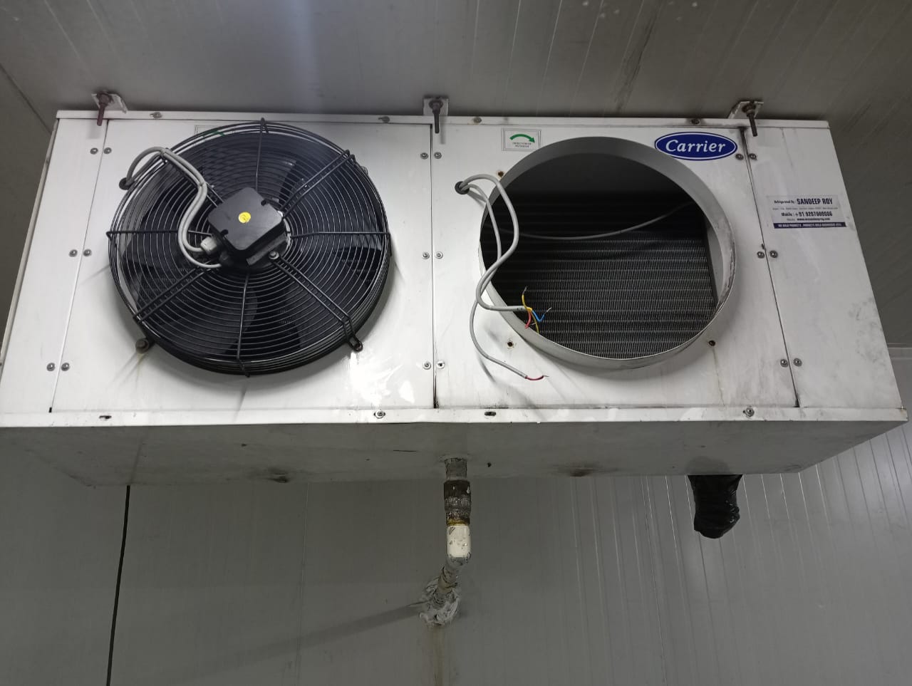 Walk-in freezer installation